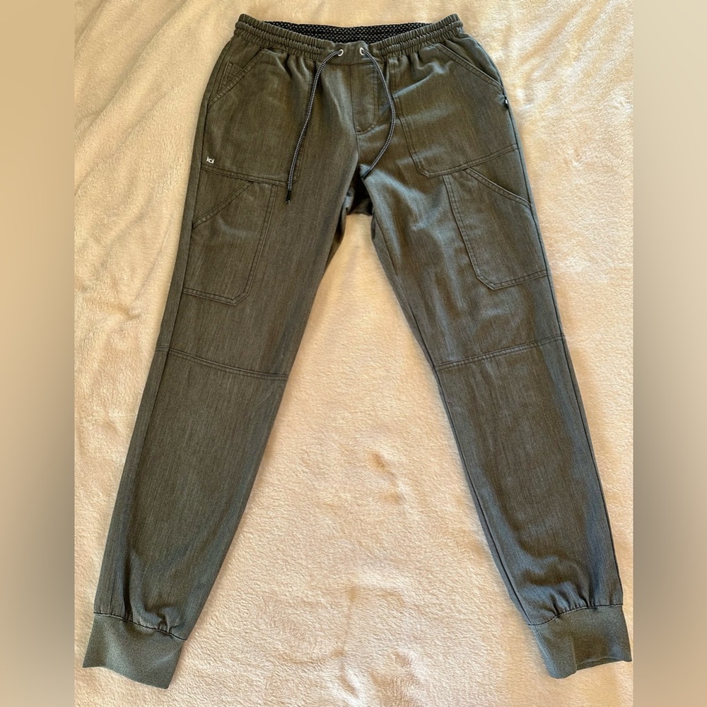 koi Next Gen Good Vibe Jogger Grey Drawstring Scrub Pant